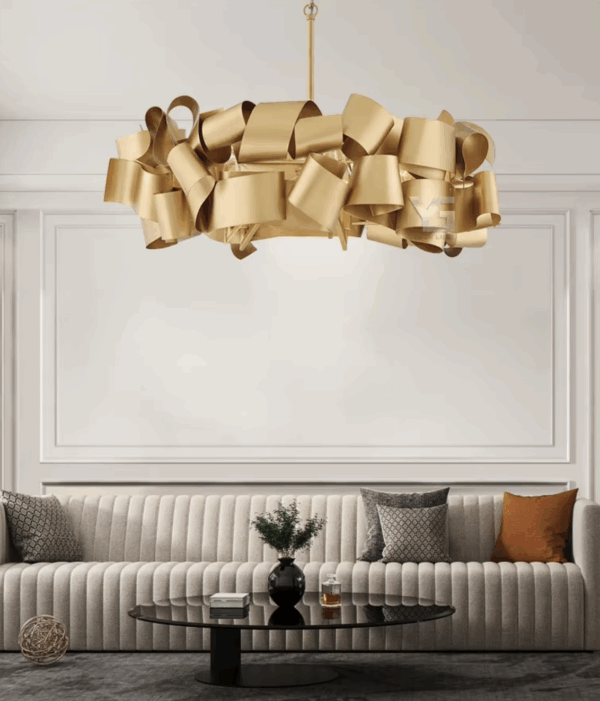 Harlow iron chandelier